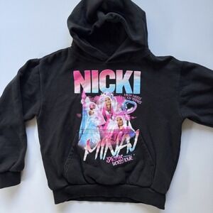 NICKI MINAJ‎ Pink Friday 2 High Heels on My Tippies Tour Hoodie Medium Black